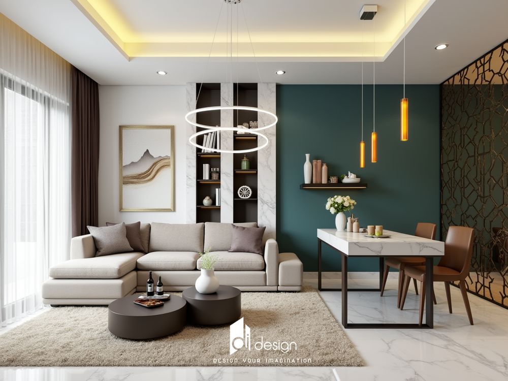 Thiết kế nội thất căn hộ 90m2 đẹp hiện đại Thiết kế nội thất căn hộ 90m2 đẹp hiện đại