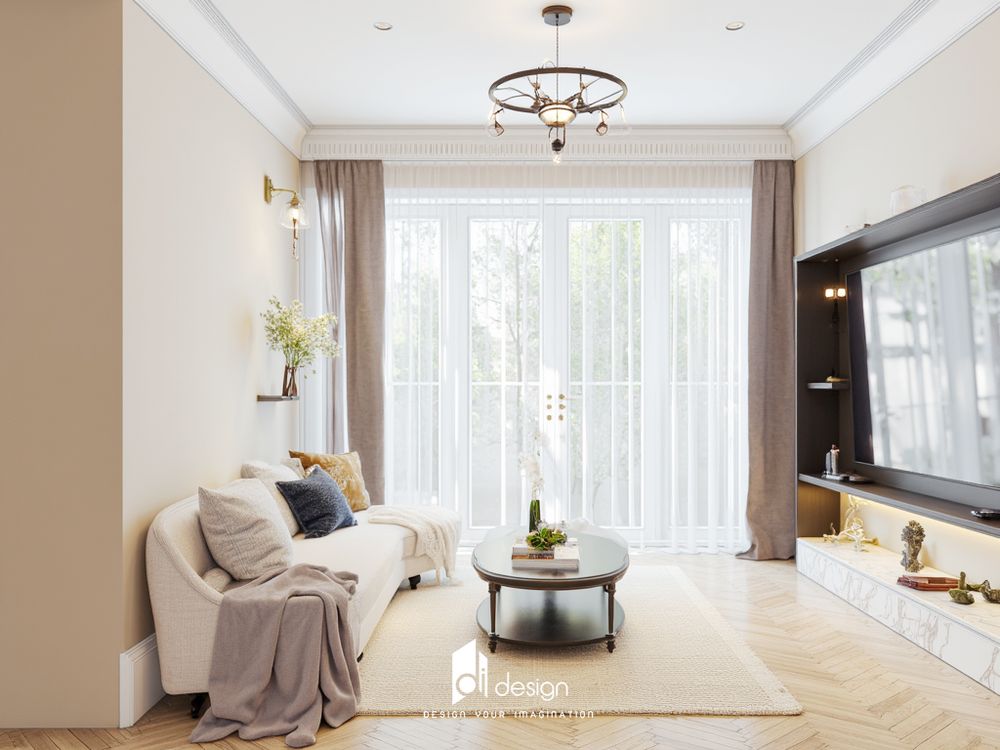 Thiết kế nội thất căn hộ 94m2 vừa tiện nghi, vừa đẳng cấp
