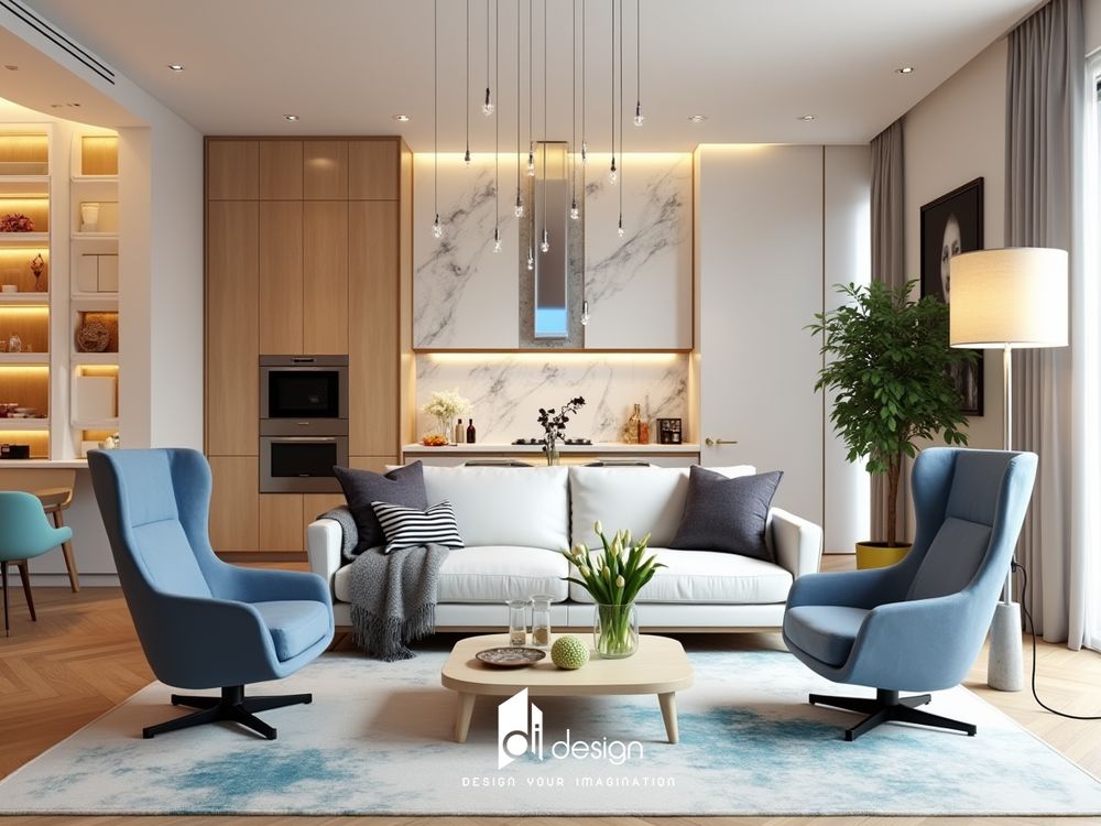 Thiết kế nội thất căn hộ 95m2 phong cách Scandinavian: Tràn đầy cảm xúc và tiện nghi