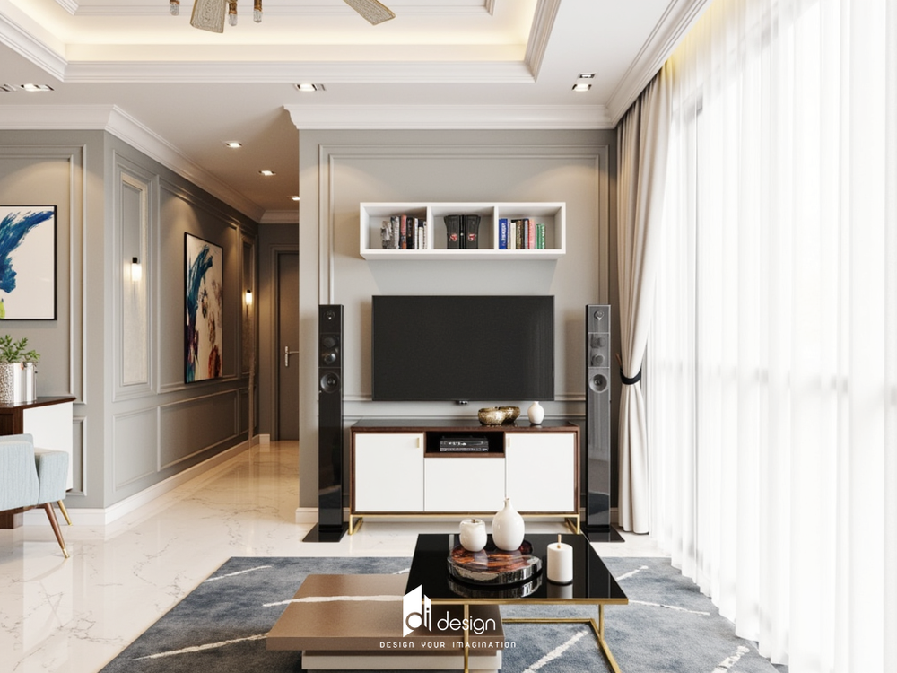 Thiết kế nội thất căn hộ 96m2 Vinhomes Central Park: Tạo nên không gian sống lý tưởng