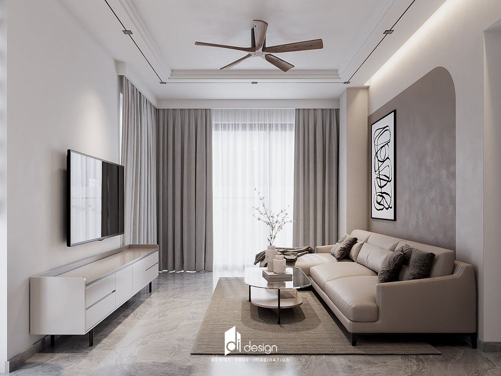 Thiết kế nội thất căn hộ Cardinal Court 67m2 sang trọng, ấm áp và hiện đại