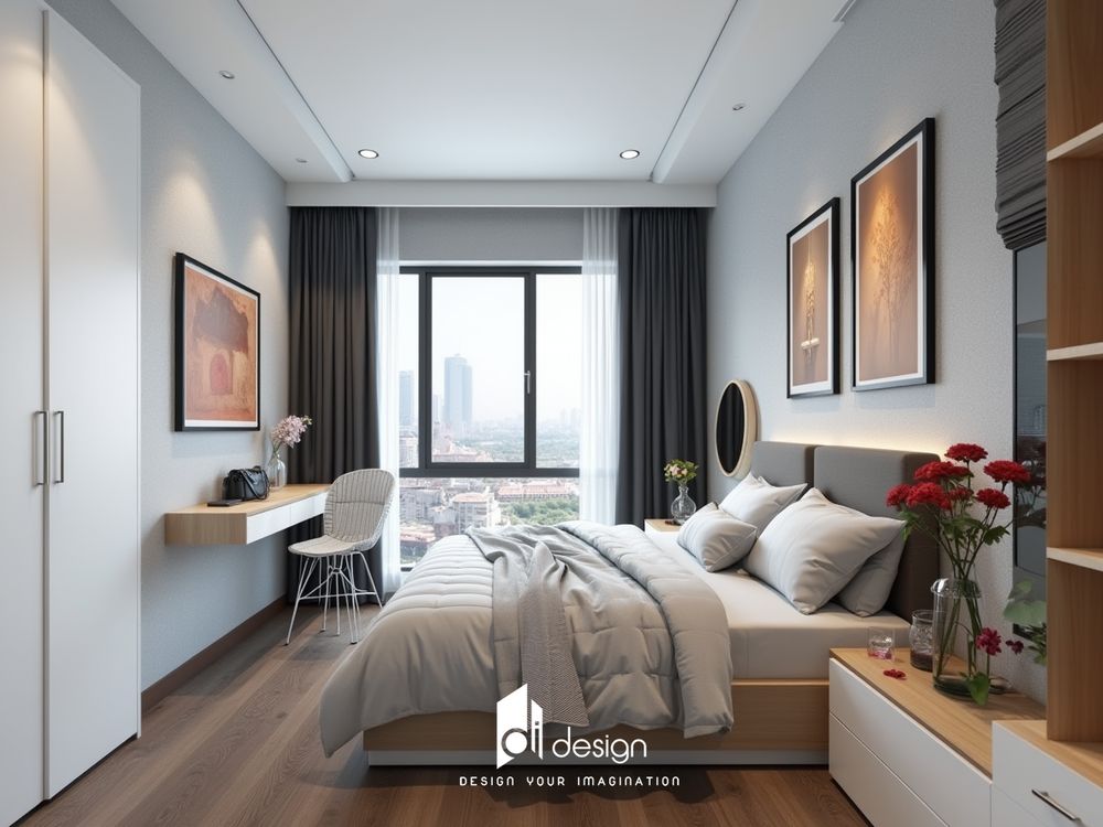 Thiết kế nội thất căn hộ chung cư 78m2 Saigon Intela Thiết kế nội thất căn hộ chung cư 78m2 Saigon Intela