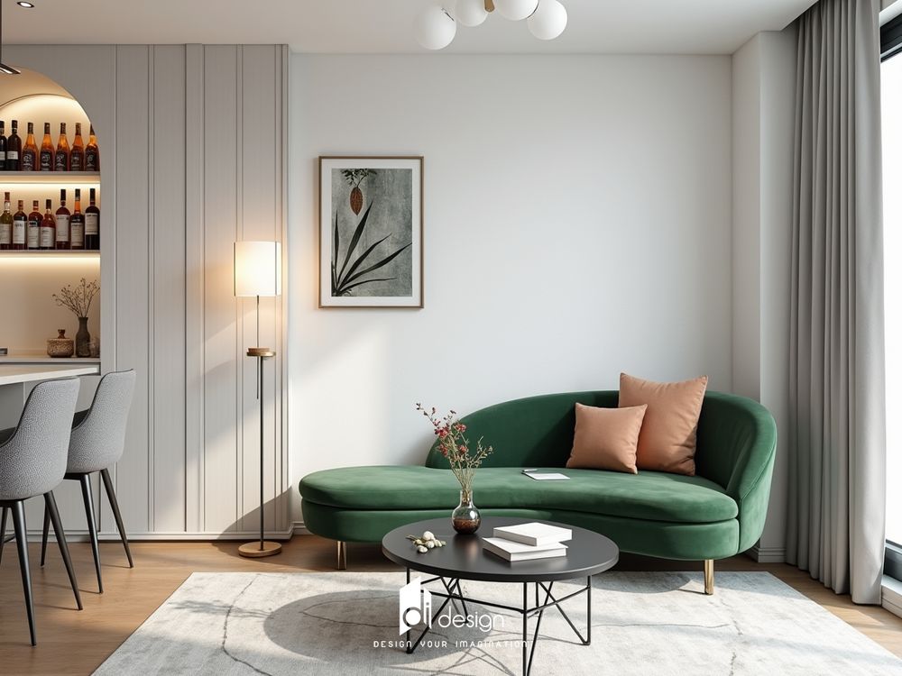 Thiết kế nội thất chung cư 52m2 đẹp hiện đại - Sáng tạo tối ưu không gian nhỏ
