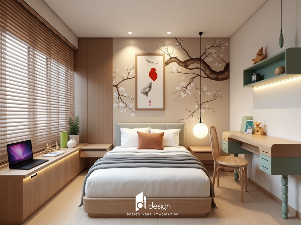 Thiết kế nội thất phòng ngủ 2025 Xu hướng mới, Tinh tế và Tiện Nghi