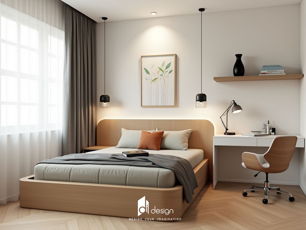 Thiết kế nội thất phòng ngủ 2025 Xu hướng mới, Tinh tế và Tiện Nghi