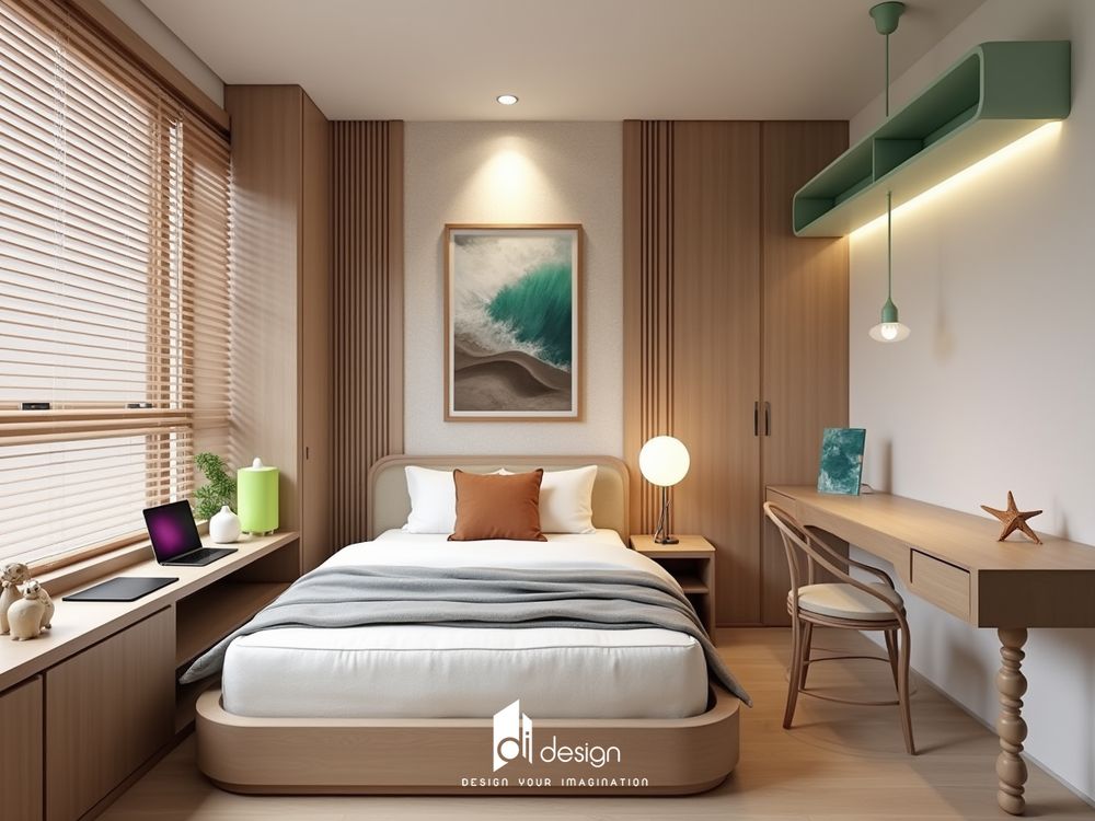 Thiết kế nội thất phòng ngủ 2025 Xu hướng mới, Tinh tế và Tiện Nghi