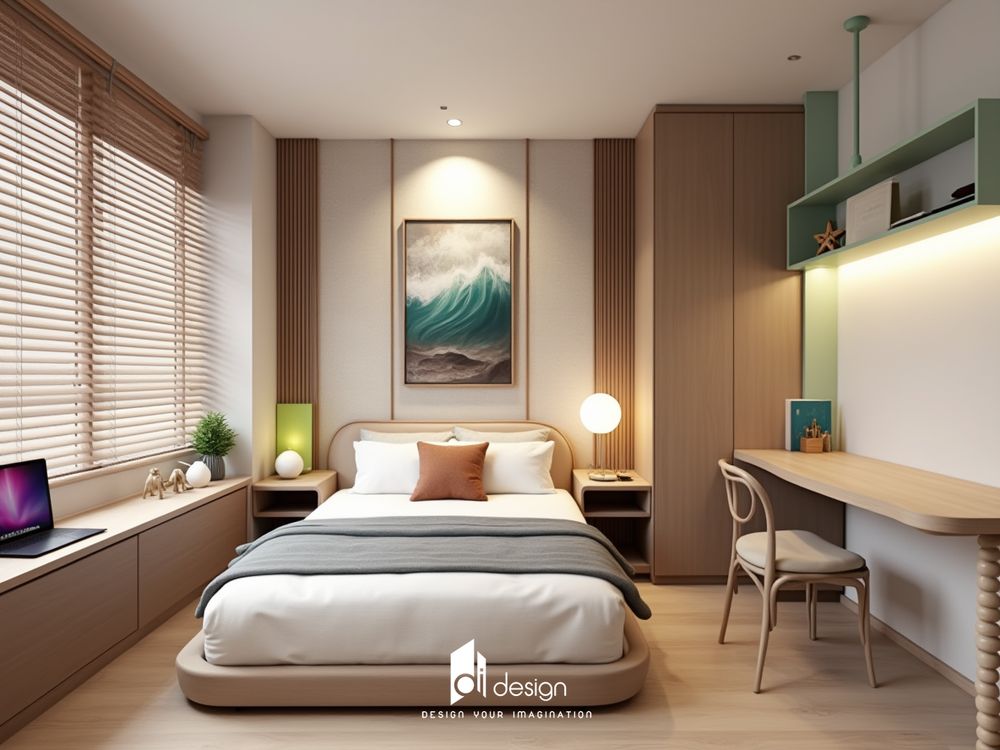 Thiết kế nội thất phòng ngủ 2025 Xu hướng mới, Tinh tế và Tiện Nghi