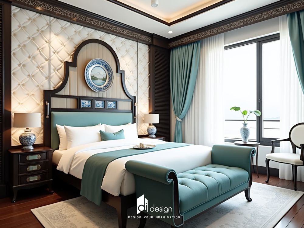 Thiết kế phòng ngủ phong cách Indochine: Mẫu nội thất độc đáo, ấn tượng với màu sắc tự nhiên Thiết kế phòng ngủ phong cách Indochine: Mẫu nội thất độc đáo, ấn tượng với màu sắc tự nhiên