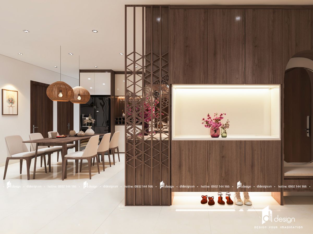 Thiết kế nội thất căn hộ SSR Saigon South Residences 95m2 phong cách Nhật