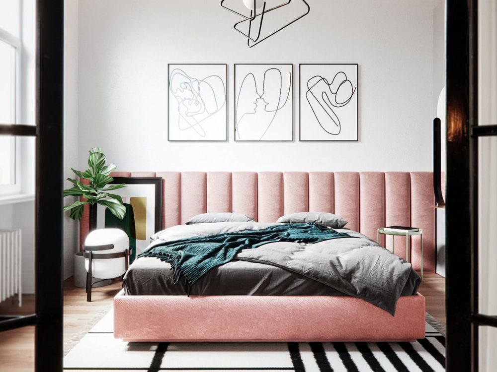 Thiết kế phòng ngủ màu hồng tuyệt đẹp tinh xảo