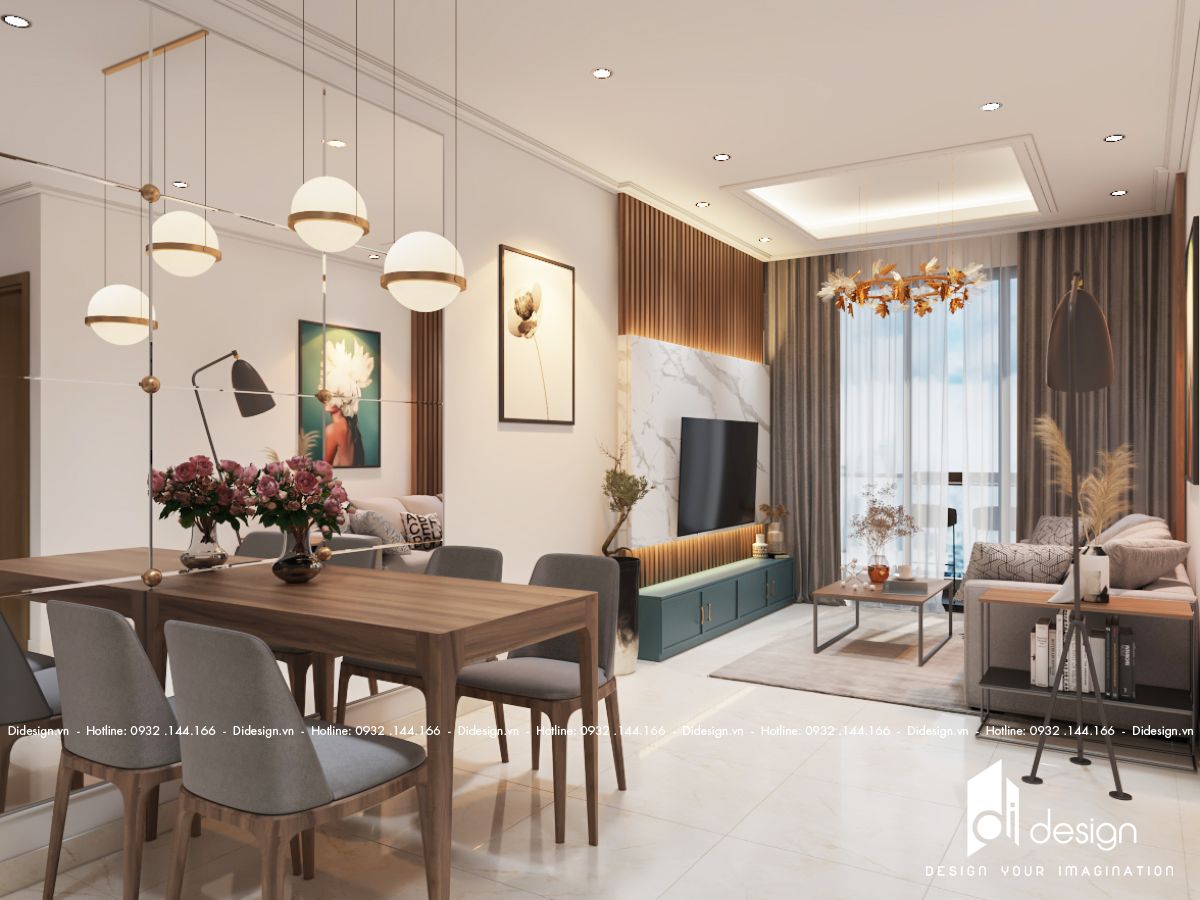 Thiết kế nội thất căn hộ Emerald Celadon City 65m2