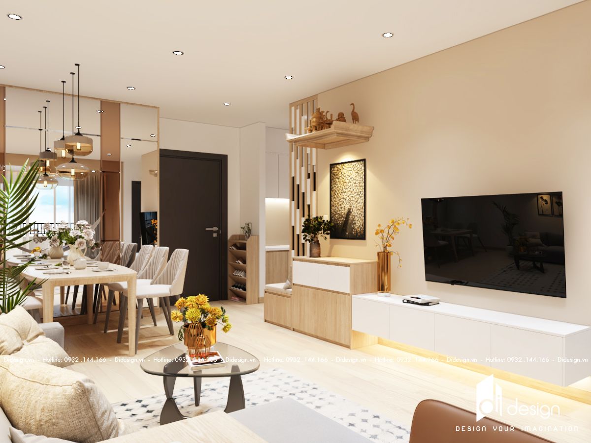 Thiết kế nội thất căn hộ Stcity 81m2 quận 12 phong cách Singapore