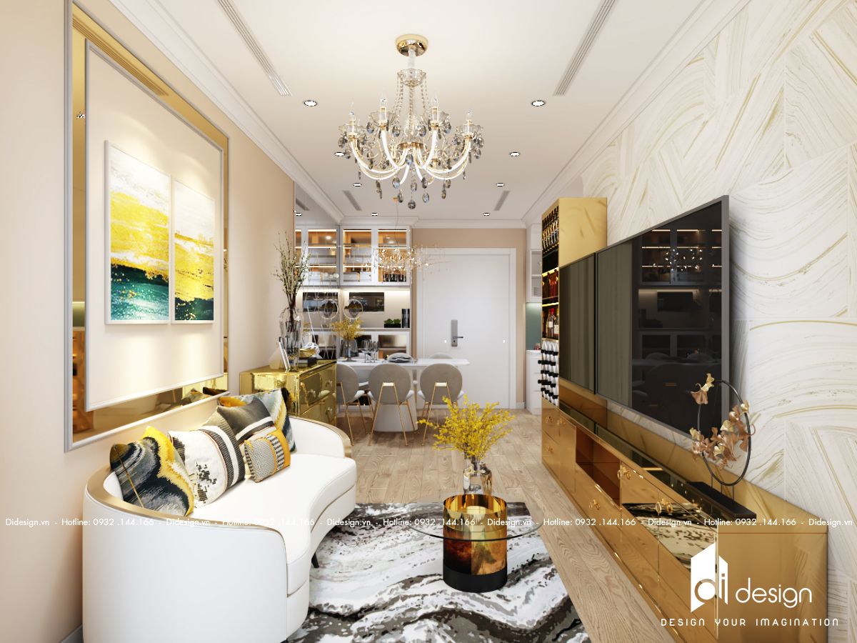 Thiết kế nội thất căn hộ Terra Royal 71m2 sang trọng và quyến rũ