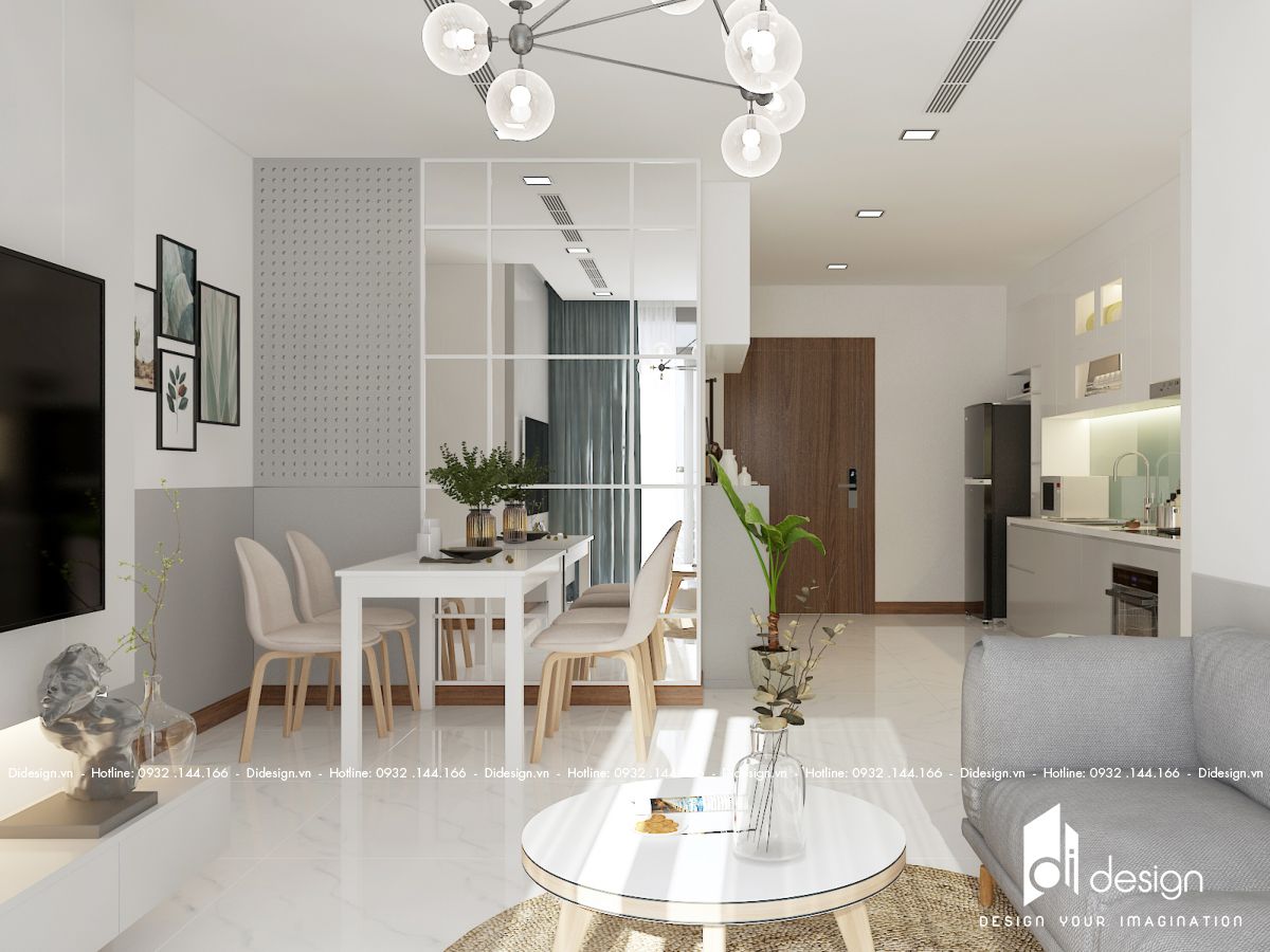 Thiết kế nội thất căn hộ cho thuê Vinhomes Grand Park mang màu sắc nhiệt đới