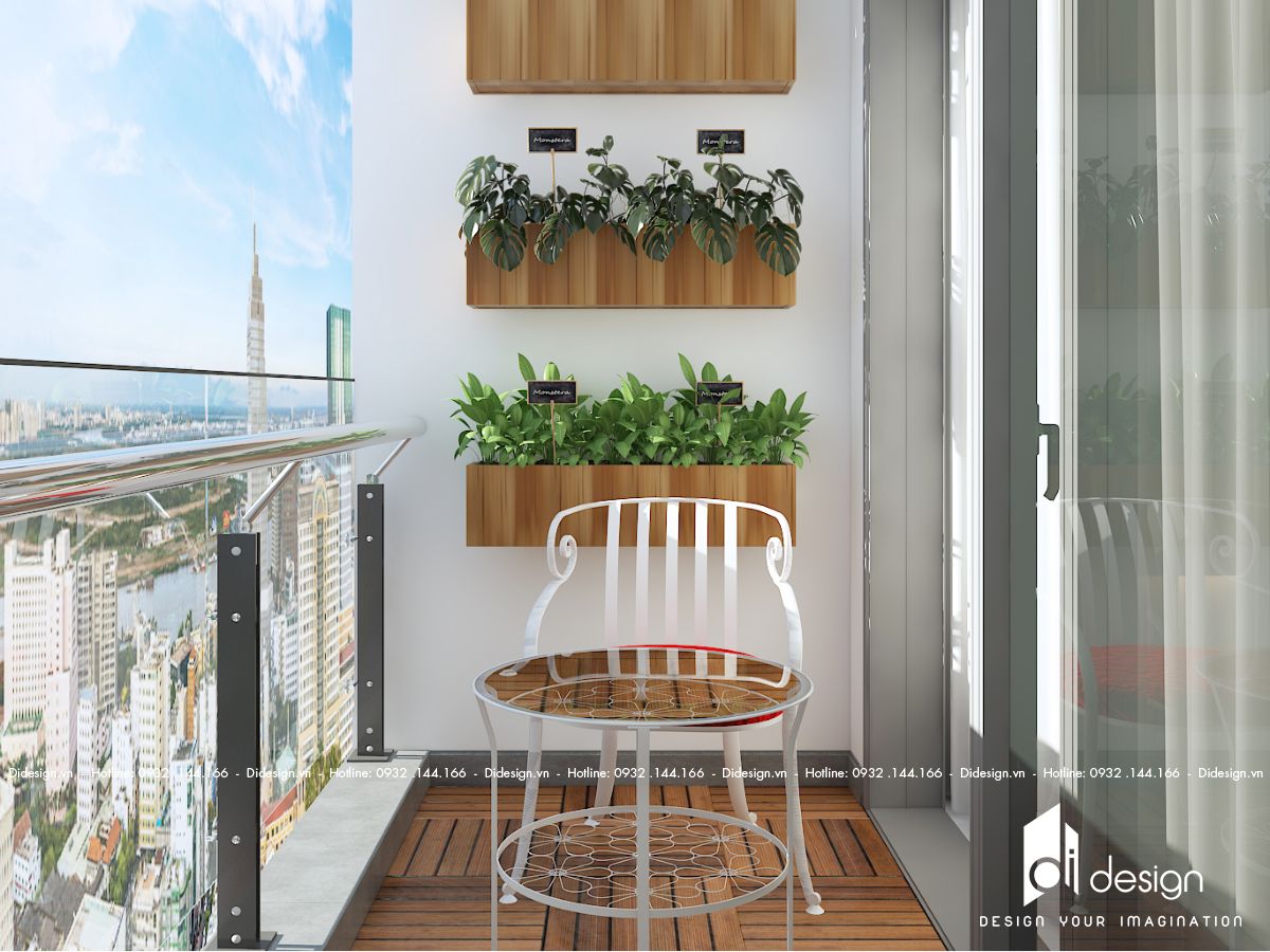 Thiết kế nội thất căn hộ cho thuê Vinhomes Grand Park mang màu sắc nhiệt đới