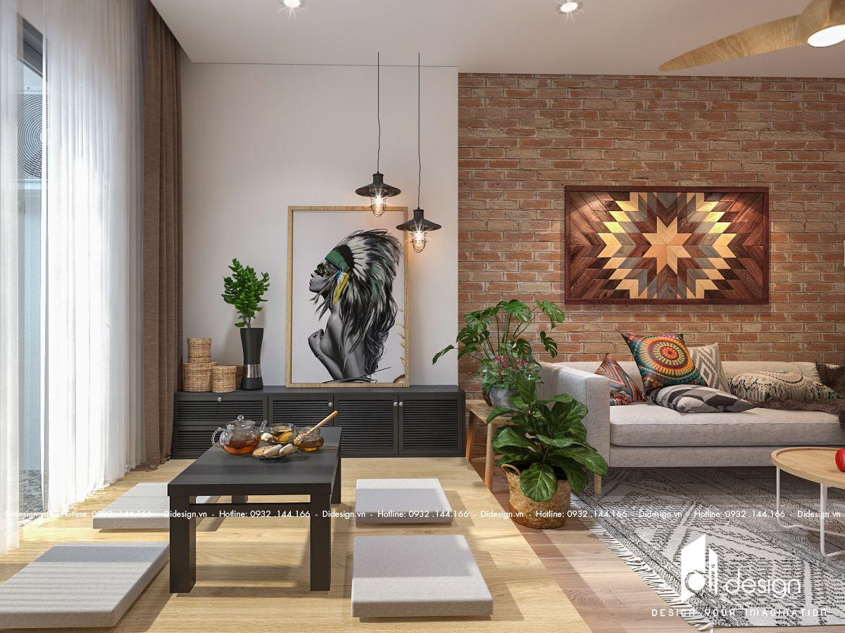 Thiết kế nội thất căn hộ Feliz En Vista 71m2 đẹp mộc mạc đến mê mẫn