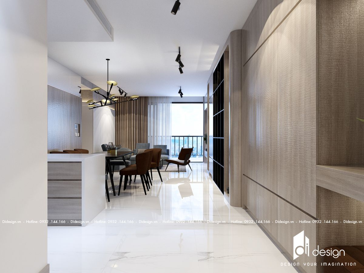 Thiết kế nội thất căn hộ Sunwah Pearl 124m2 sang trọng và thanh lịch