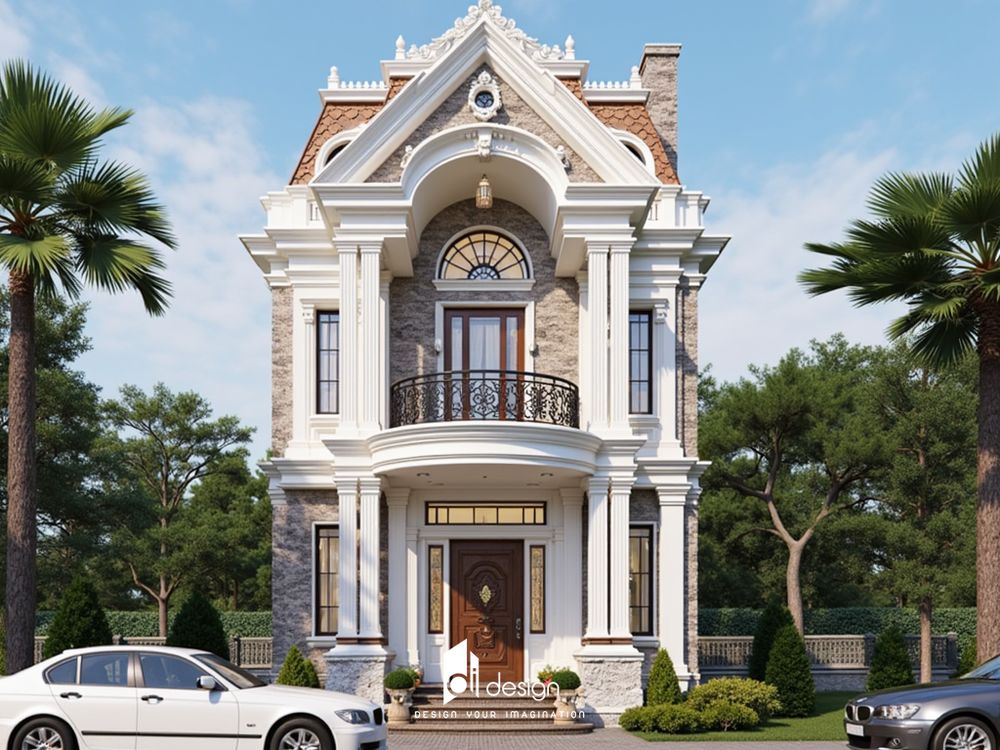 Mẫu nhà phố 2 tầng tân cổ điển sang trọng