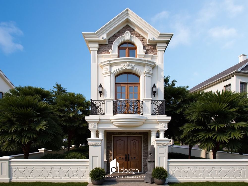 Mẫu nhà phố 2 tầng tân cổ điển sang trọng