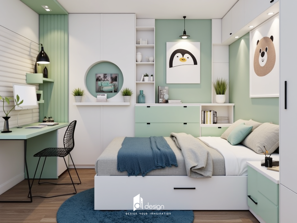 Thiết Kế Căn Hộ Urban Green Hai Phòng Ngủ Tràn Ngập Màu Xanh Thiết Kế Căn Hộ Urban Green Hai Phòng Ngủ Tràn Ngập Màu Xanh