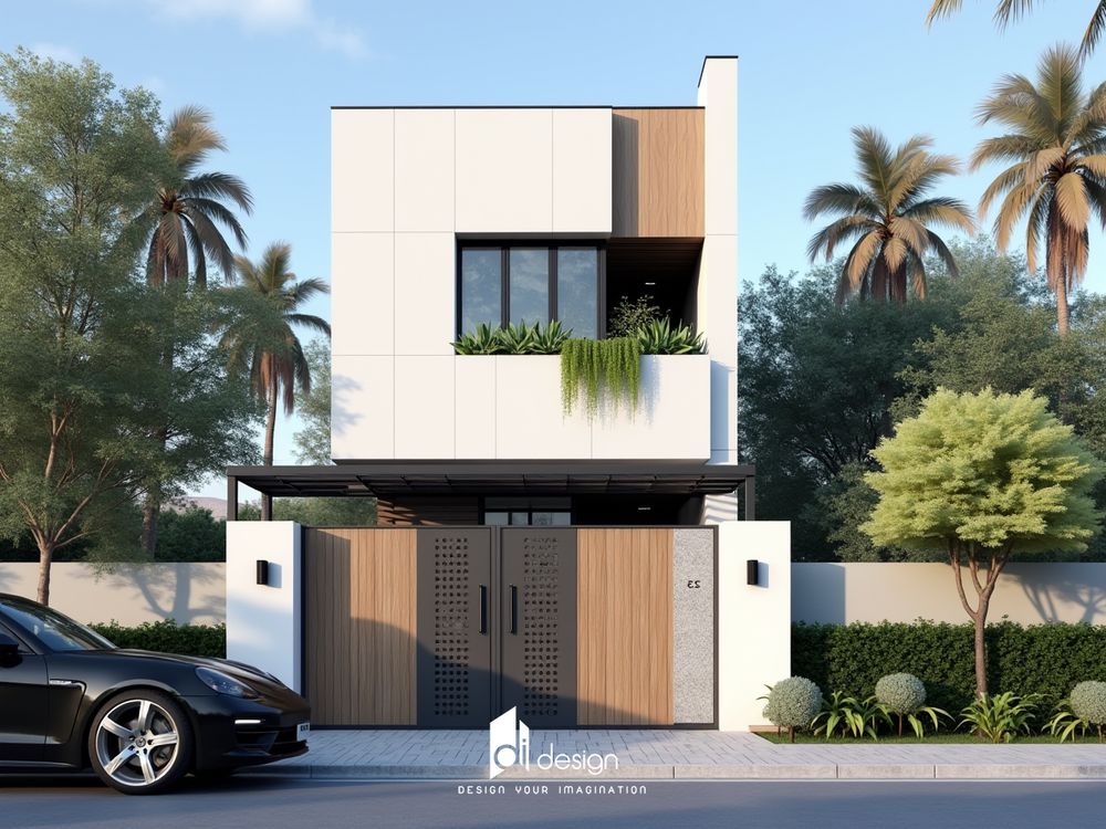 Thiết kế mặt tiền nhà 2 tầng đẹp - Biểu tượng của phong cách và thẩm mỹ hiện đại Thiết kế mặt tiền nhà 2 tầng đẹp - Biểu tượng của phong cách và thẩm mỹ hiện đại