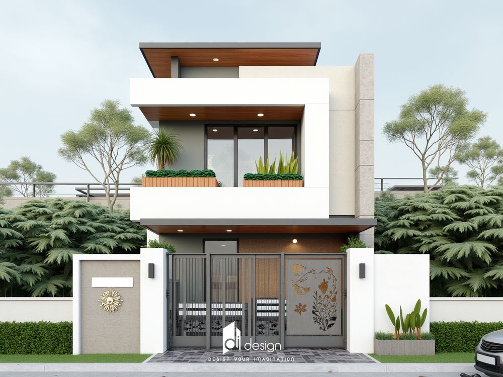Thiết kế mặt tiền nhà 2 tầng đẹp - Biểu tượng của phong cách và thẩm mỹ hiện đại