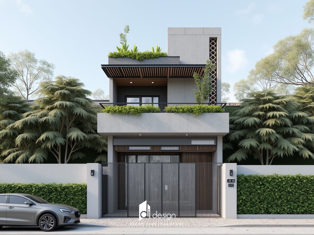 Thiết kế mặt tiền nhà 2 tầng đẹp - Biểu tượng của phong cách và thẩm mỹ hiện đại Thiết kế mặt tiền nhà 2 tầng đẹp - Biểu tượng của phong cách và thẩm mỹ hiện đại