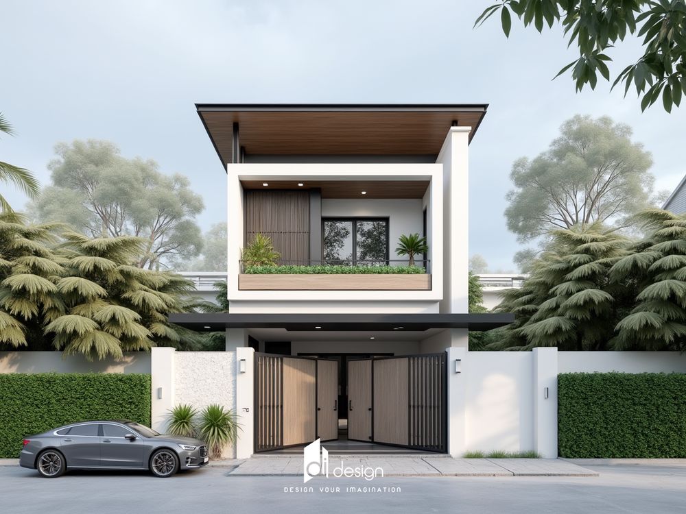 Thiết kế mặt tiền nhà 2 tầng đẹp - Biểu tượng của phong cách và thẩm mỹ hiện đại Thiết kế mặt tiền nhà 2 tầng đẹp - Biểu tượng của phong cách và thẩm mỹ hiện đại
