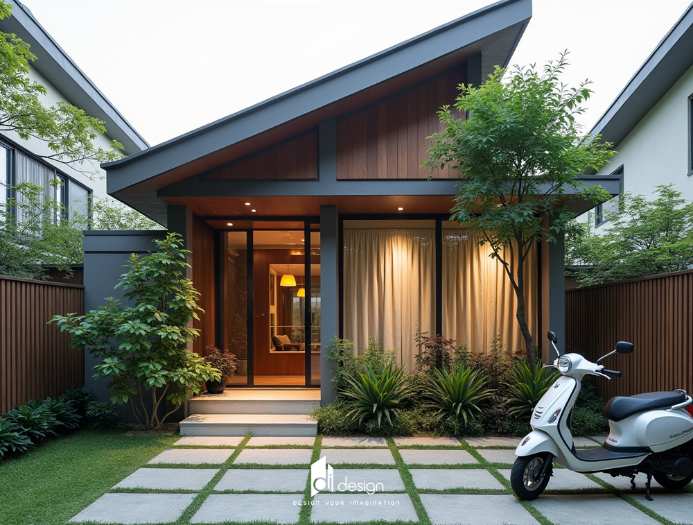 Thiết kế mặt tiền nhà cấp 4 đẹp hiện đại Thiết kế mặt tiền nhà cấp 4 đẹp hiện đại
