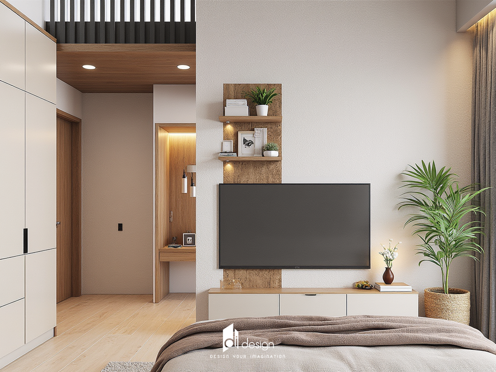 Thiết Kế Nhà 1 Tầng 2 Phòng Ngủ 80m2 Xinh Xắn Cho Gia Đình Trẻ