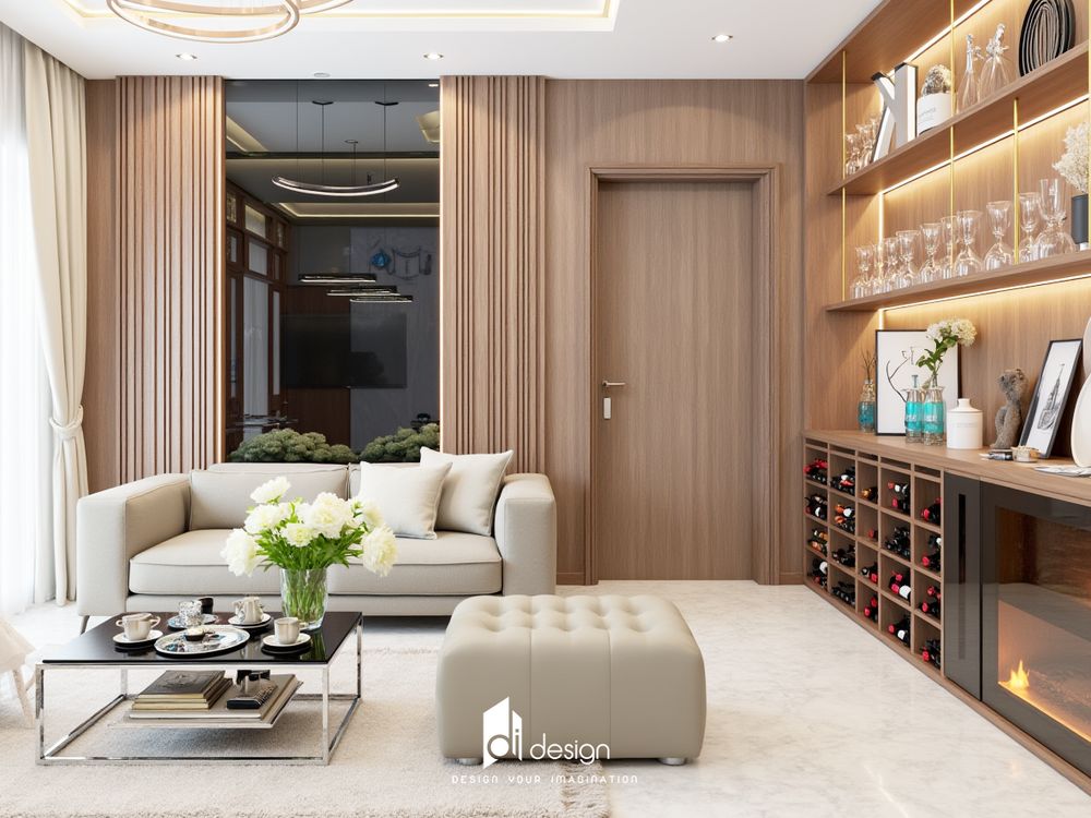 Thiết kế nhà phố 2 tầng 6x10m hiện đại sang trọng Thiết kế nhà phố 2 tầng 6x10m hiện đại sang trọng
