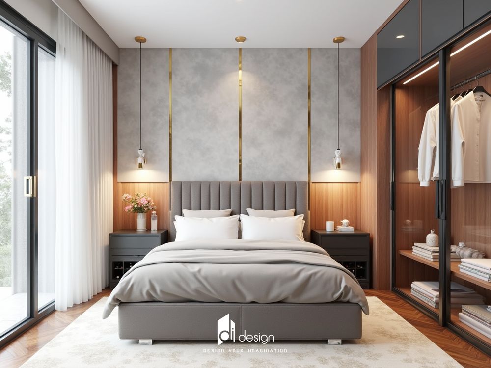 Thiết kế nhà phố 2 tầng 6x10m hiện đại sang trọng Thiết kế nhà phố 2 tầng 6x10m hiện đại sang trọng