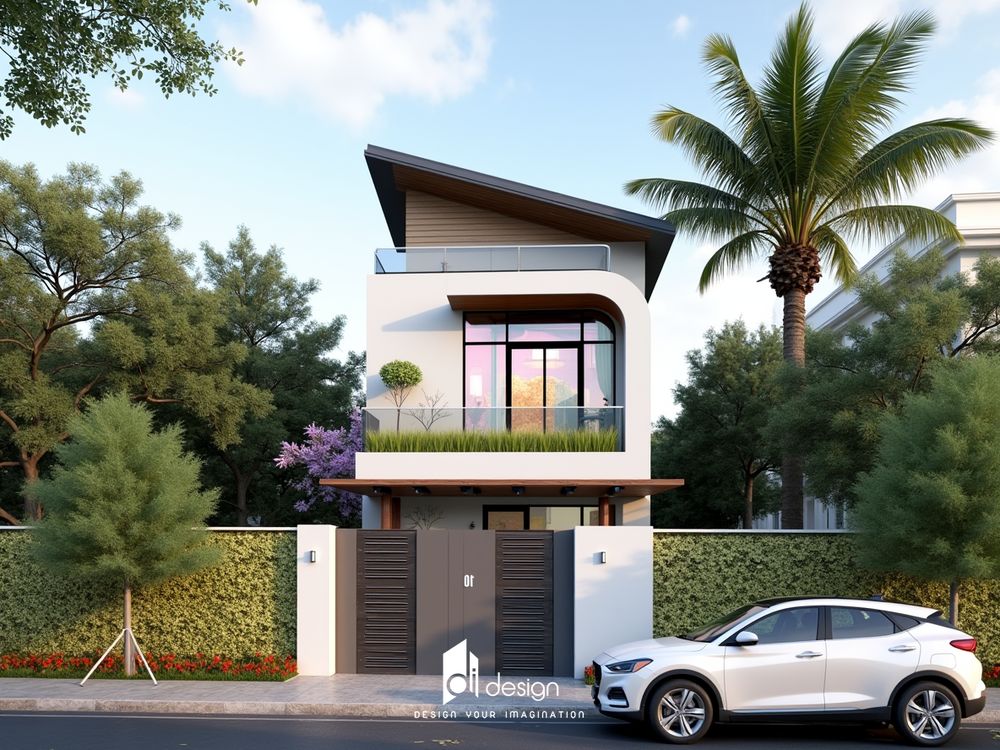 Thiết kế nhà phố 2 tầng đẹp ấn tượng 2025 Thiết kế nhà phố 2 tầng đẹp ấn tượng 2025