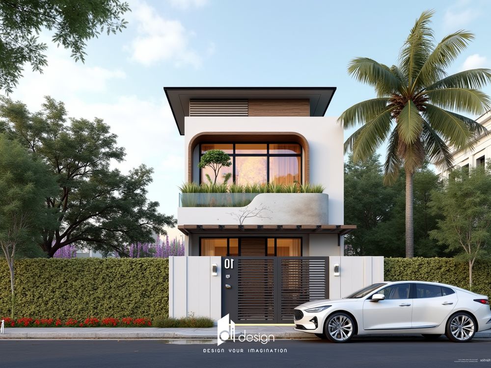 Thiết kế nhà phố 2 tầng đẹp ấn tượng 2025 Thiết kế nhà phố 2 tầng đẹp ấn tượng 2025