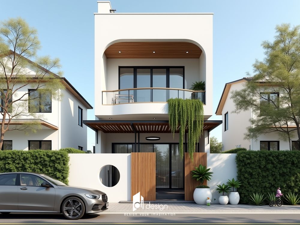 Thiết kế nhà phố 2 tầng đẹp ấn tượng 2025 Thiết kế nhà phố 2 tầng đẹp ấn tượng 2025