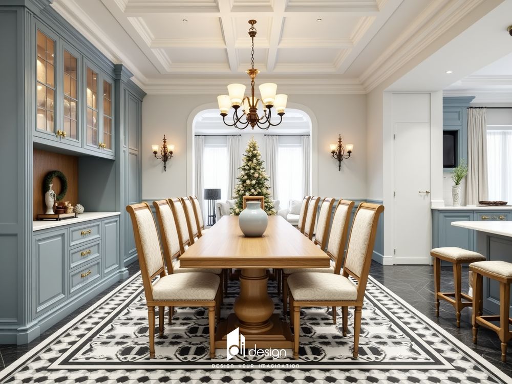 Thiết kế nội thất biệt thự tân cổ điển đẹp: Tối ưu hóa vẻ đẹp thẩm mỹ, thể hiện đẳng cấp và uy quyền