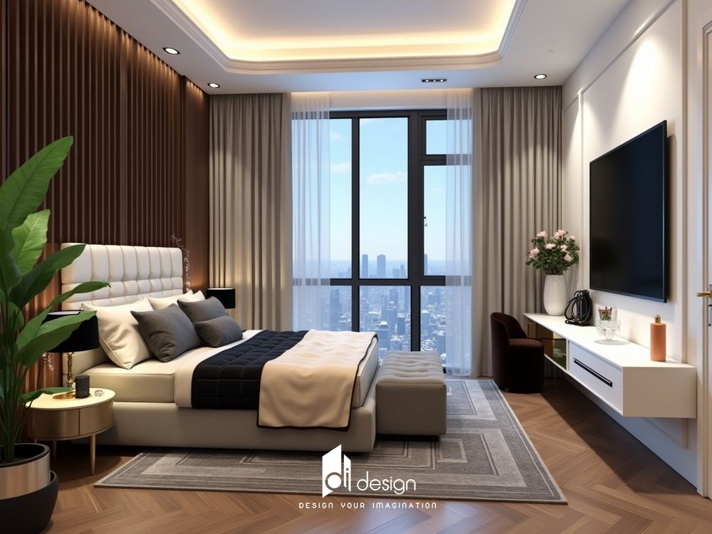 Thiết kế nội thất căn hộ 105m2 The Sun Avernue sang trọng