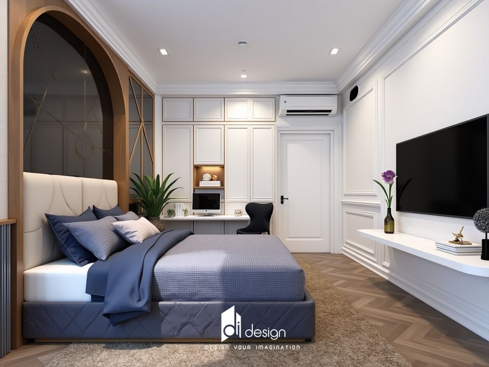 Thiết kế nội thất căn hộ 105m2 The Sun Avernue sang trọng