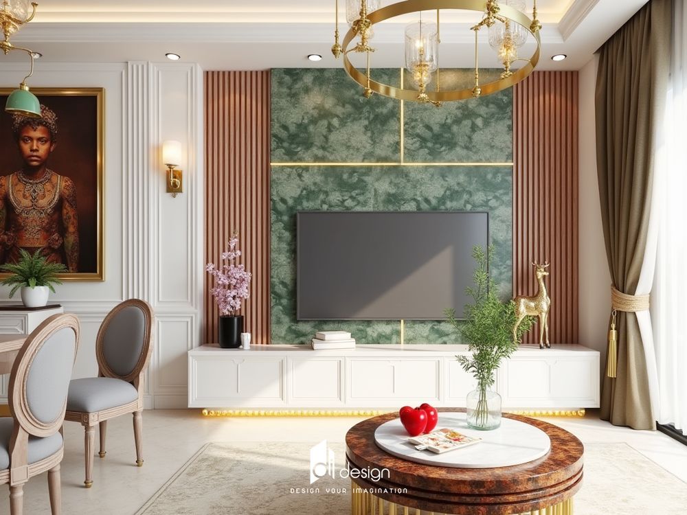 Thiết kế nội thất căn hộ 109m2 : Không gian sống đậm chất sáng tạo và tinh tế