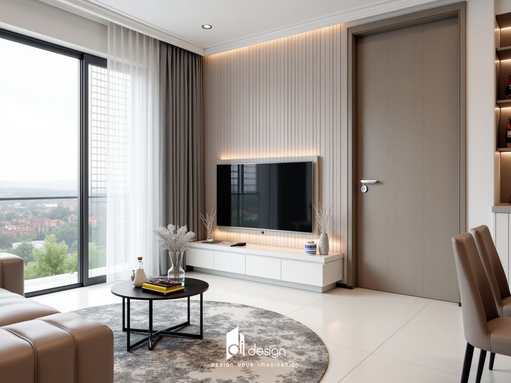 Thiết Kế Nội Thất Căn Hộ 45m2 Quận 4 – Sự Kết Hợp Hoàn Hảo Giữa Tông Màu Xám Và Gỗ Ấm Áp Thiết Kế Nội Thất Căn Hộ 45m2 Quận 4 – Sự Kết Hợp Hoàn Hảo Giữa Tông Màu Xám Và Gỗ Ấm Áp