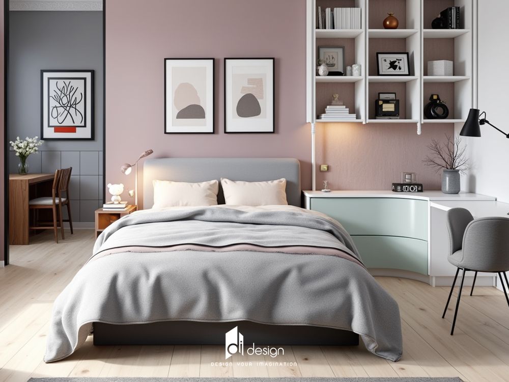 Thiết Kế Nội Thất Căn Hộ 47m2 Pha Trộn Giữa Tính Thẩm Mỹ Đương Đại 