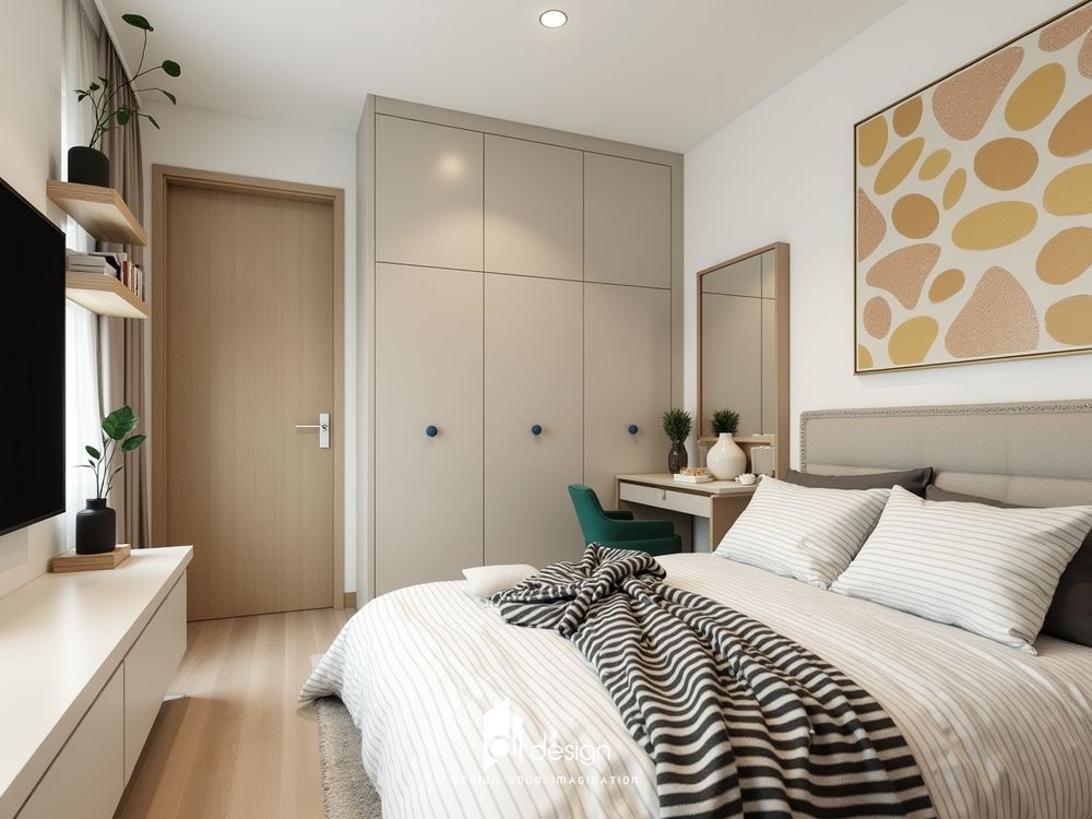 Thiết kế nội thất căn hộ 52m2 đẹp hiện đại - Sống tối ưu trong không gian nhỏ