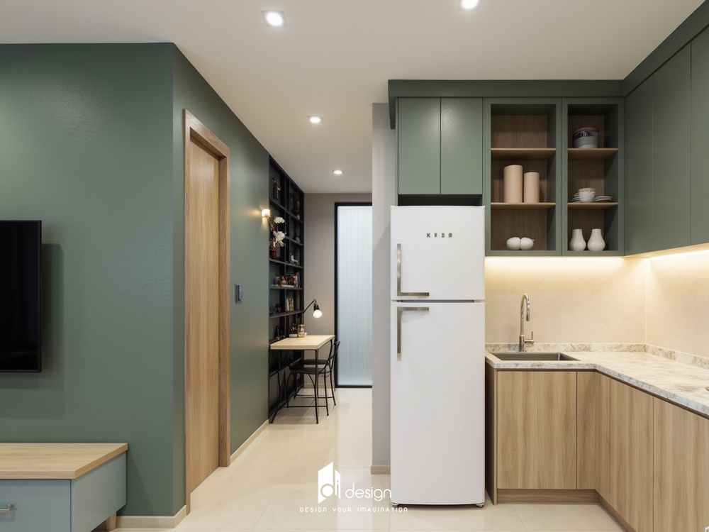 Thiết kế nội thất căn hộ 59m2 The Opus One tạo nên không gian sống tuyệt vời