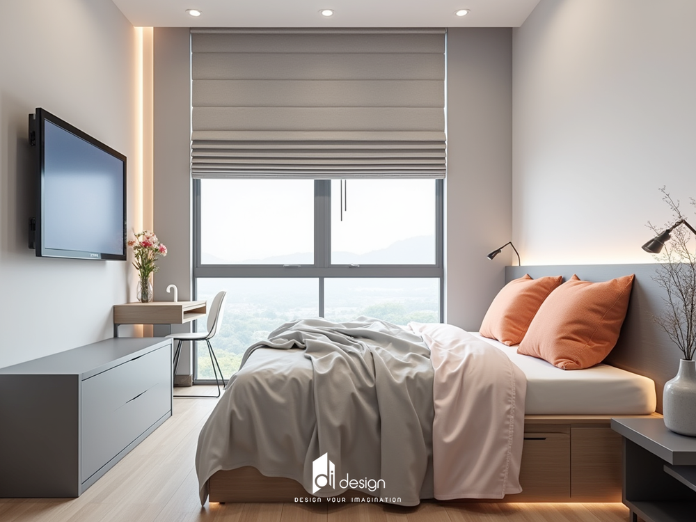 Thiết kế nội thất căn hộ 59m2 The Opus One tạo nên không gian sống tuyệt vời