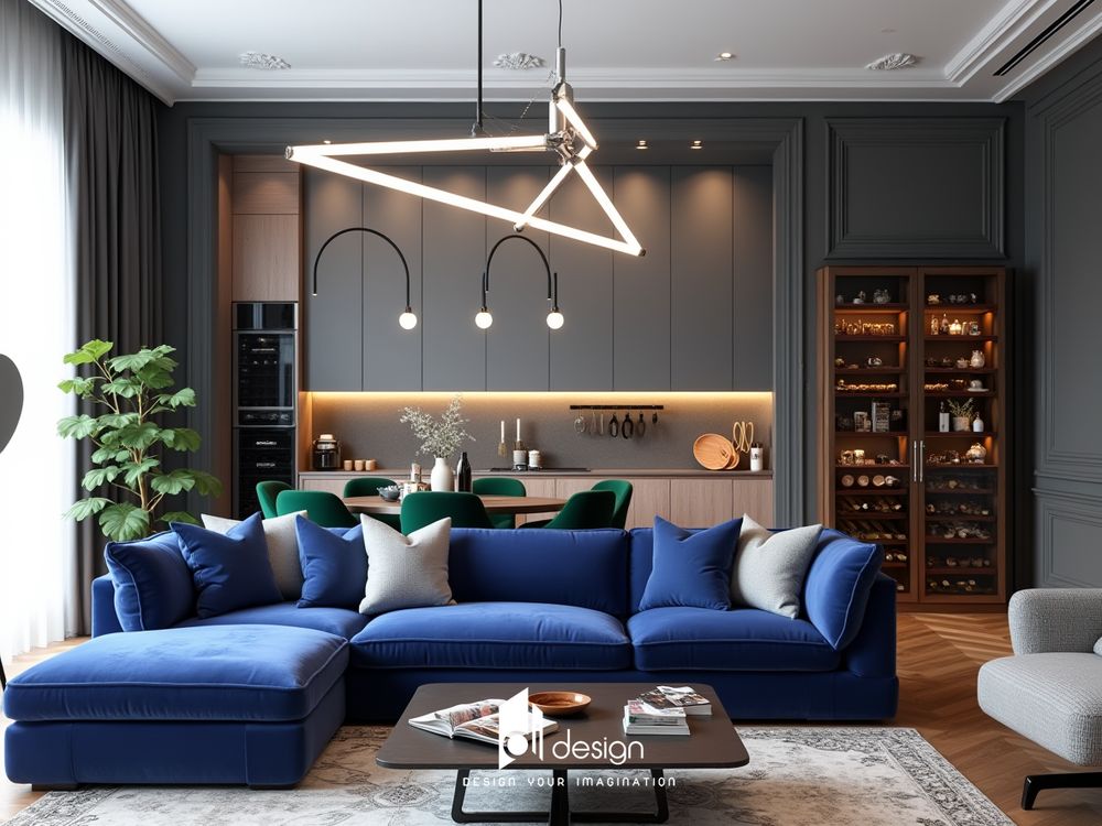 Thiết kế nội thất căn hộ 83m2 phong cách hiện đại và trang nhã Thiết kế nội thất căn hộ 83m2 phong cách hiện đại và trang nhã