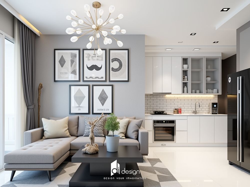 Thiết Kế Nội Thất Căn Hộ Vinhomes Central Park 72m2 đẹp tinh tế và ấm cúng Thiết Kế Nội Thất Căn Hộ Vinhomes Central Park 72m2 đẹp tinh tế và ấm cúng