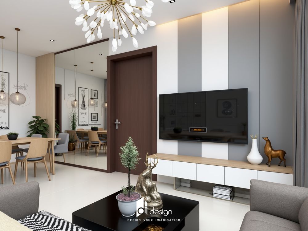 Thiết Kế Nội Thất Căn Hộ Vinhomes Central Park 72m2 đẹp tinh tế và ấm cúng