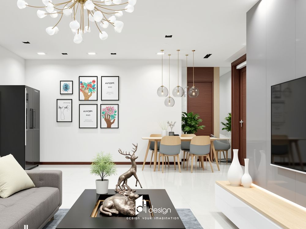Thiết Kế Nội Thất Căn Hộ Vinhomes Central Park 72m2 đẹp tinh tế và ấm cúng Thiết Kế Nội Thất Căn Hộ Vinhomes Central Park 72m2 đẹp tinh tế và ấm cúng