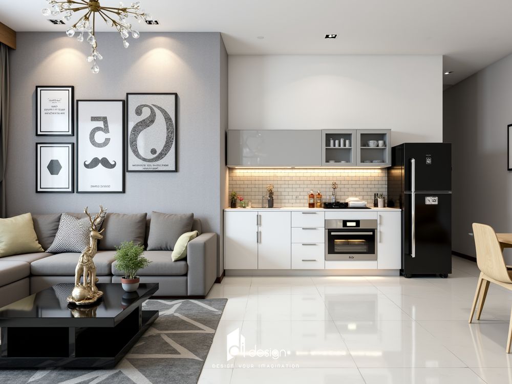 Thiết Kế Nội Thất Căn Hộ Vinhomes Central Park 72m2 đẹp tinh tế và ấm cúng