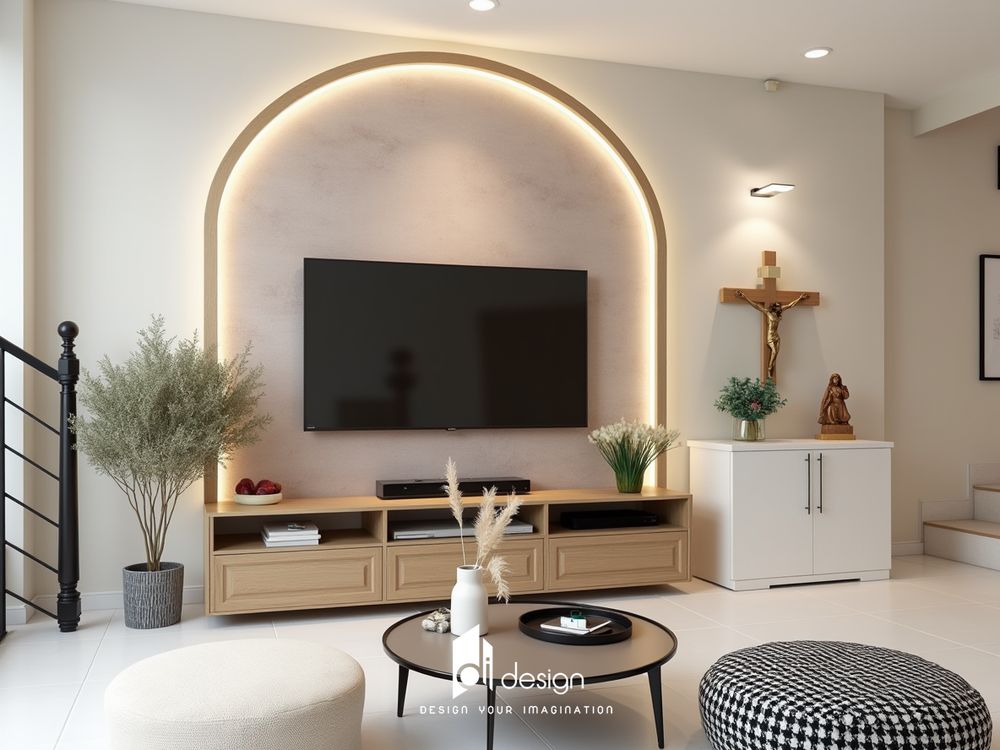 Thiết kế nội thất nhà phố 120m2 Him Lam Phú Đông đẹp hiện đại